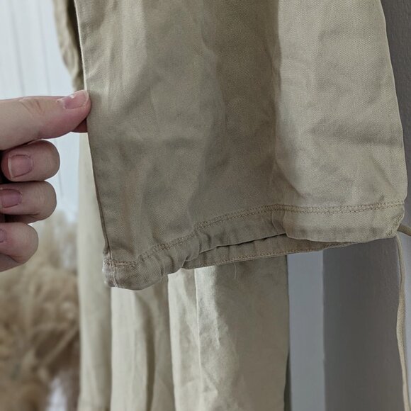 Kotn Woven Midi Poet Dress, Sand, Sz 8 - Picture 5 of 9